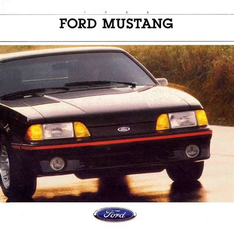 1988 Ford Mustangpdf 256 Mb Katalogy A Prospekty Anglicky En