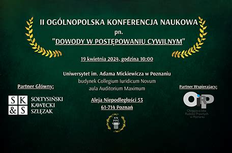 Ii Edycja Og Lnopolskiej Konferencji Naukowej Pt Dowody W