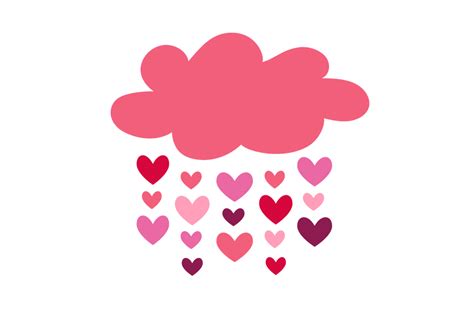 Its Raining Hearts Gráfico Por Dana Du Design · Creative Fabrica