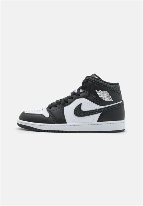 Jordan Air Jordan 1 Mid Se Høye Joggesko Off Noirblackwhitesvart