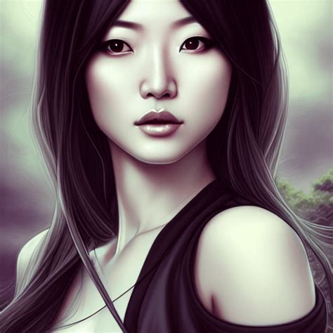 Stunning 8k Japanese American Woman In Style Of Charlie Bowater Keith