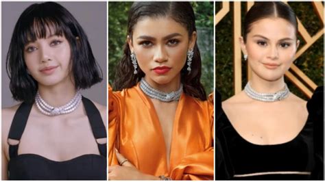 Sneak Peek Blackpink Lisa Matches Necklace With Zendaya And Selena