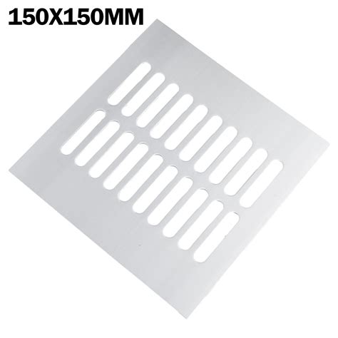 150mm Aluminium Rectangular Cabinet Wardrobe Air Vent Grille Ventilation Cover