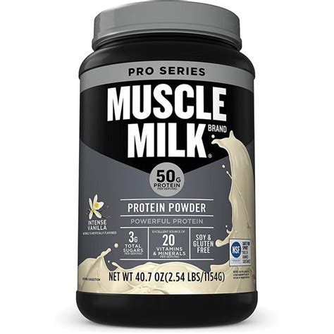 Muscle Milk Pro Series Protein Powder Supplement Intense Vanilla 2 54 Lb 14 Servings