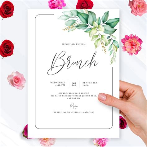 Custom Brunch Invitations - Download or Order prints