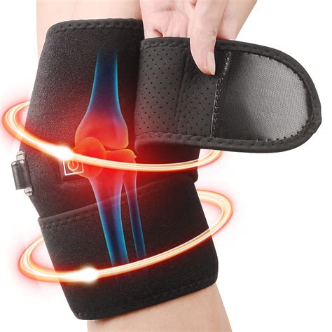 Heated Knee Brace Wrap, Knee Heating Pad for Arthritis Pain Relief