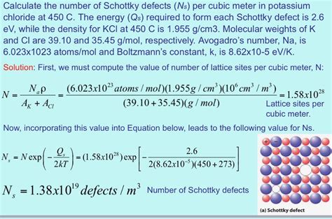 Solved Question Calculate The Number Of Schottky Defects Chegg