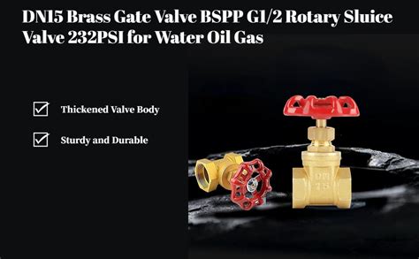 Amazon Dn Brass Gate Valve Bspp G Rotary Sluice Gate Valve