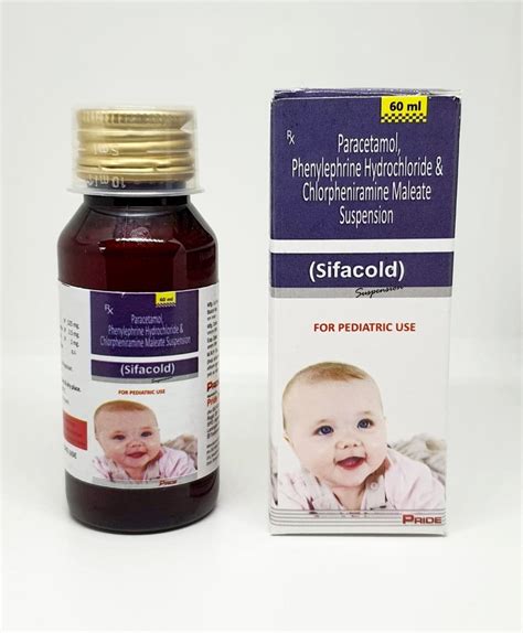 Plastic Suppressants Sifacold Syrup For Dry Cough Bottle Size Ml