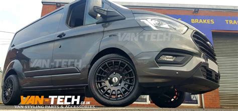 Set Of Gloss Black M Sport Style Alloy Wheels Ford Transit Custom