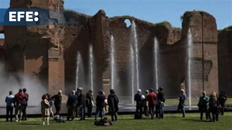 El agua vuelve a las termas de Caracalla de Roma 1 500 años después