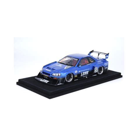 Inno Nissan Skyline Lbwk Er Super Silhouette Blue Metallic