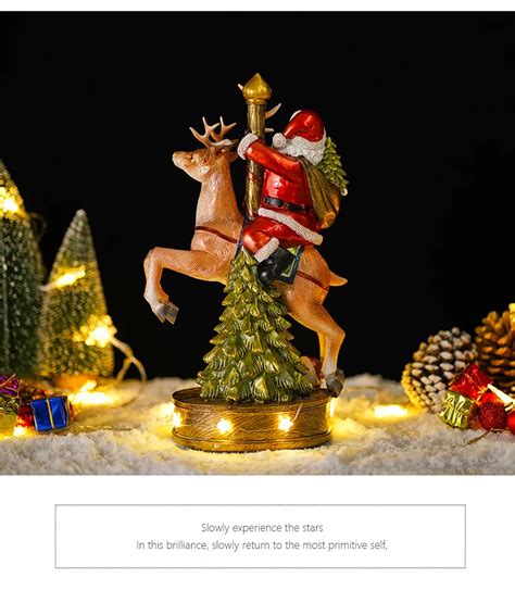 Christmas Dolls Figurines For Interior Santa Claus Xoonshop