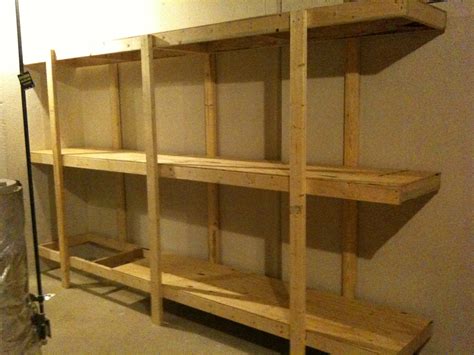 Build Easy Free Standing Shelving Unit For Basement Or Garage Steps