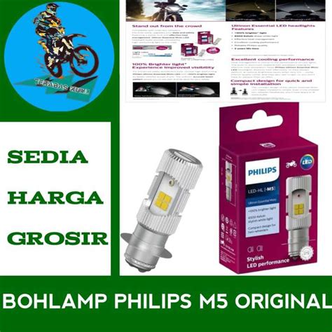 Lampu Depan Motor Led Philips Sisi Arus Wajib Dc K Kaki