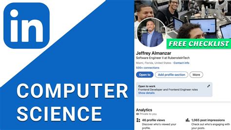 LinkedIn Tutorial For Computer Science Students Optimize LinkedIn