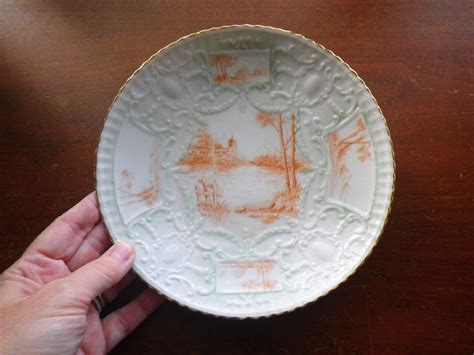 Weimar Salad Plate Made In Germany River With Castle Scene Etsy