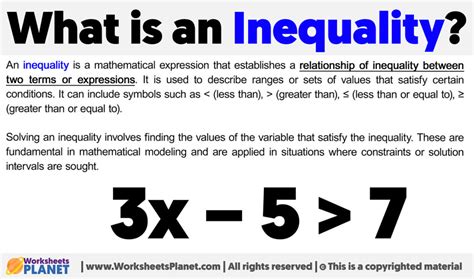 What Is An Inequality Definition Of Inequality