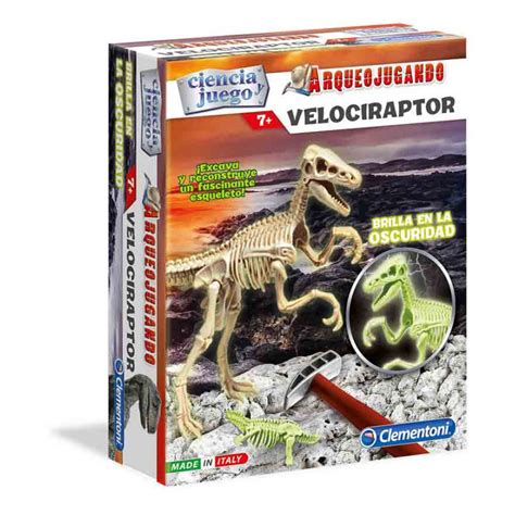 Arqueojugando Velociraptor Fluor Clementoni Jugueter A Eureka