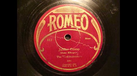 78rpm Jubilee Stomp The Washingtonians Duke Ellington 1928