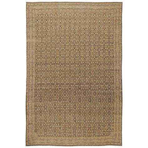 Contemporary Tabriz Beige And Brown Wool Rug By Doris Leslie Blau For