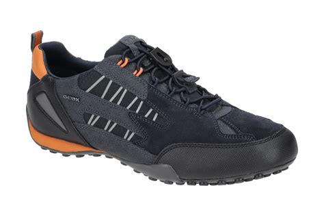 Geox Snake Schuhe Dunkelblau Orange U1607A Schuhhaus Strauch