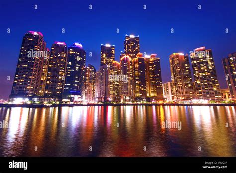 Busan cityscape, South Korea skyline Stock Photo - Alamy