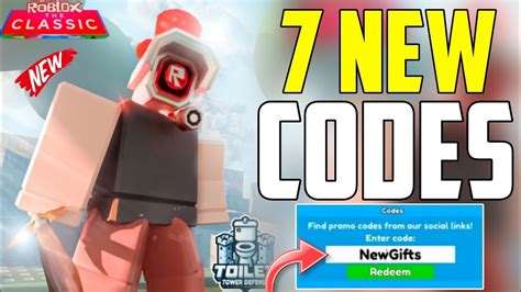 Classic All Working Codes Toilet Tower Defense Roblox Codes