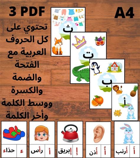 arabic alphabet flash cards printable alphabet letters etsy