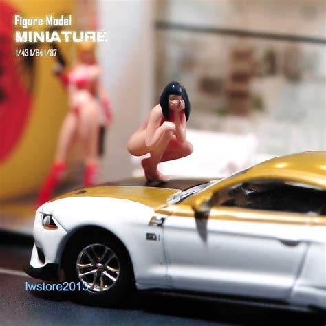 Sexy Naked Girl Scene Props Miniatures Figures Model For Cars