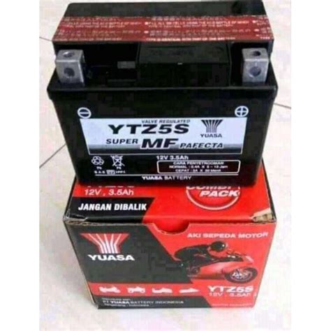 Jual Aki Motor YUASA YTZ5S 12V 3 5Ah Vario Beat Scoopy Shopee Indonesia