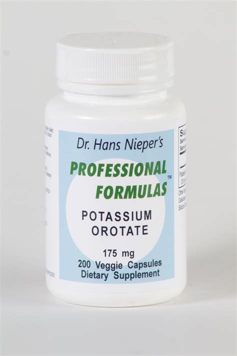 Potassium Orotate Nieper Formulas Formulated By Dr Hans Nieper