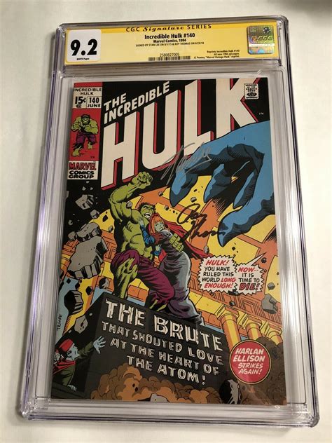 Cgc Ss Incredible Hulk Jc Penney Variant Signed Stan Lee Roy