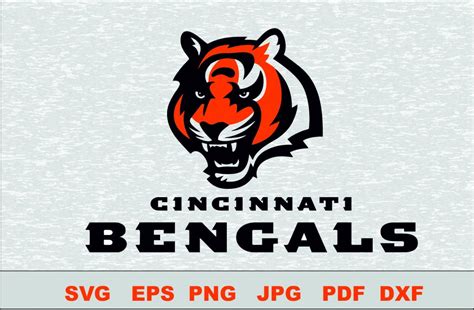 Cincinnati Bengals Layered Svg Logo Silhouette Studio Transfer Iron On