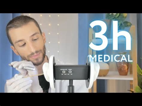 ASMR 3 Hours Of Medical Exams Sleep Clinic Cranial Nerve Exam Ear