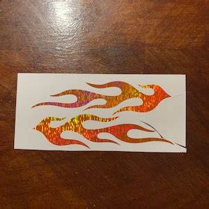 2x Flames Vinyl Decals Motorcyle Decal Helmet Decal 2 Mirrored Decals - Etsy