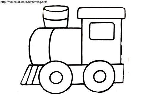 Coloriage Train Dessiné Par Nounoudunord