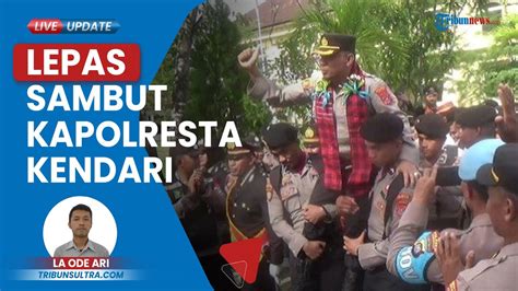 Suasana Sedih Upacara Lepas Sambut Kapolresta Kendari Sulawesi Tenggara