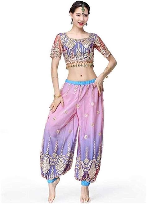 TFF Bauchtanz Set Bauchtanz Kostüm Indian Sari Dance Kostüm Adult