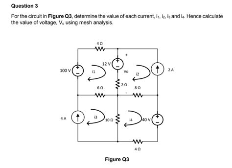 Solved Question 3 For The Circuit In Figure Q3 Determine