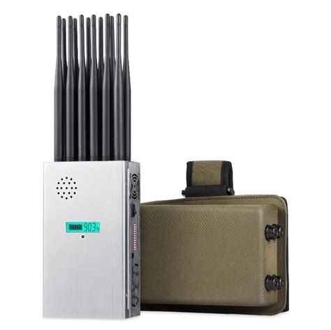 Bloqueador de sinal portátil de 12 antenas visor Signal Jammer