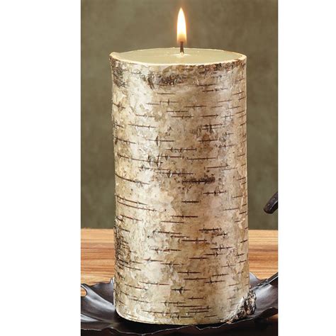 Birch Bark X Pillar From Deco Breeze Birch Bark Candles Birch Bark