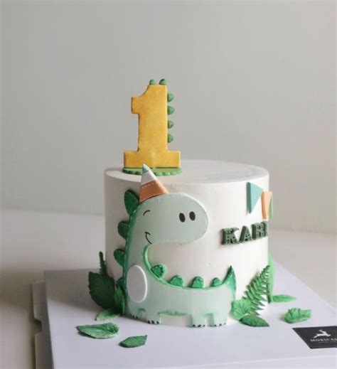 Tiệm Bánh Mori 🍰 On Instagram Little Dino💚💙 Morifigurecake