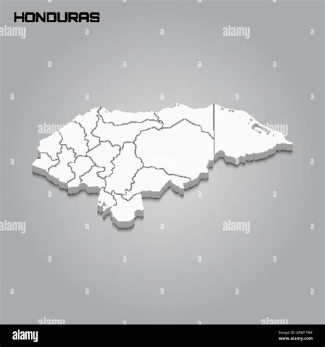 Atlas Mapa De Regiones De Honduras Fotograf As E Im Genes De Alta