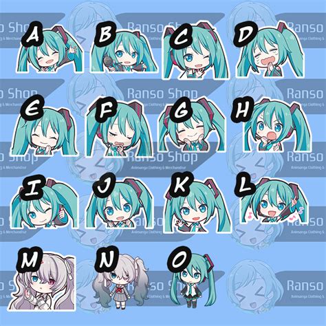 Jual Sticker Project Sekai MikuChibi Stiker Vinyl Satuan Hatsune Miku