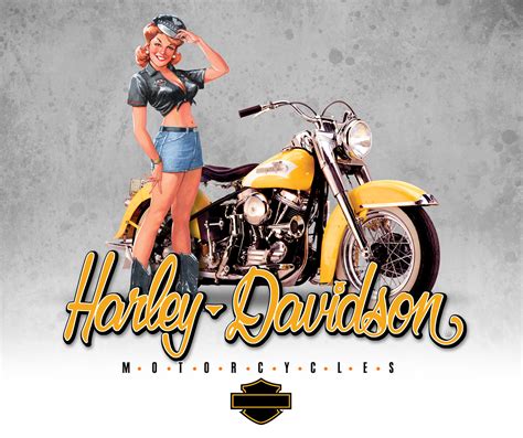 American Beauties - Harley-Davidson Pinup Girls :: Behance