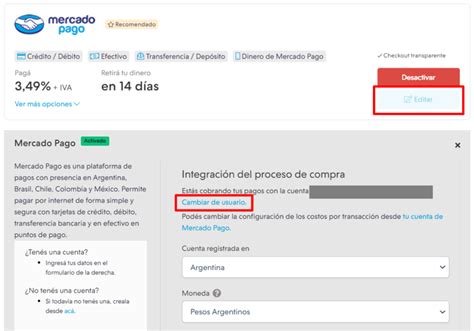 Cómo cambiar el usuario de Mercado Pago vinculado a mi Tiendanube