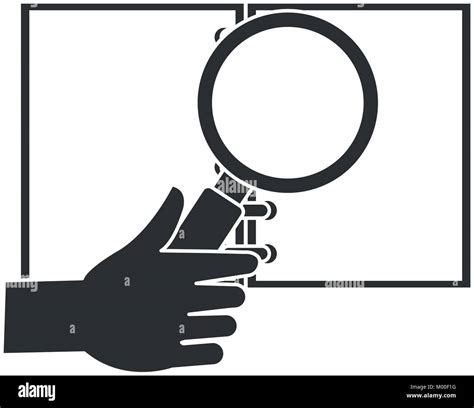 Note Book With Magnifying Glass Vector Illustration Design Stock Vector Image And Art Alamy