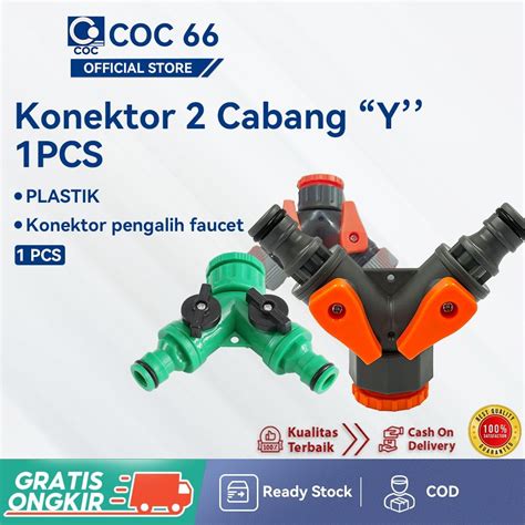 Jual Konektor Splitter Keran Air Universal Bercabang Bentuk Y Alat