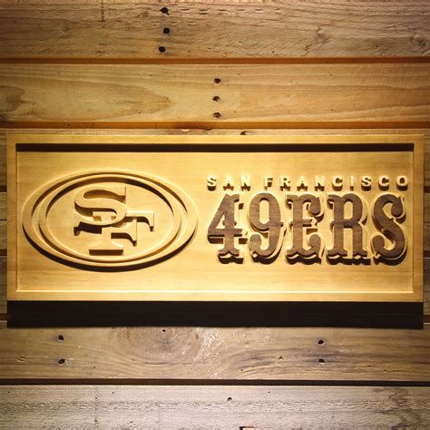 San Francisco 49ers Wood Sign Neon Sign Led Sign Shop Whats